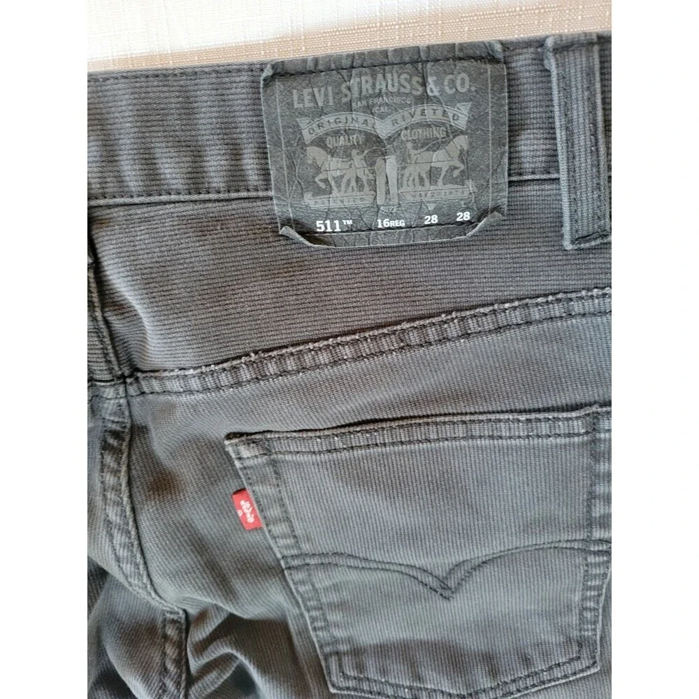Levi’s 511 Slim Fit Gray Jeans 28W x 28L - Men’s 16 Reg